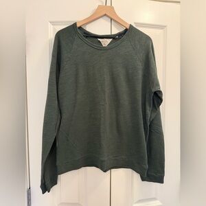 Rag & Bone Forest Green Cotton Long Sleeve tee / Light weight sweatshirt